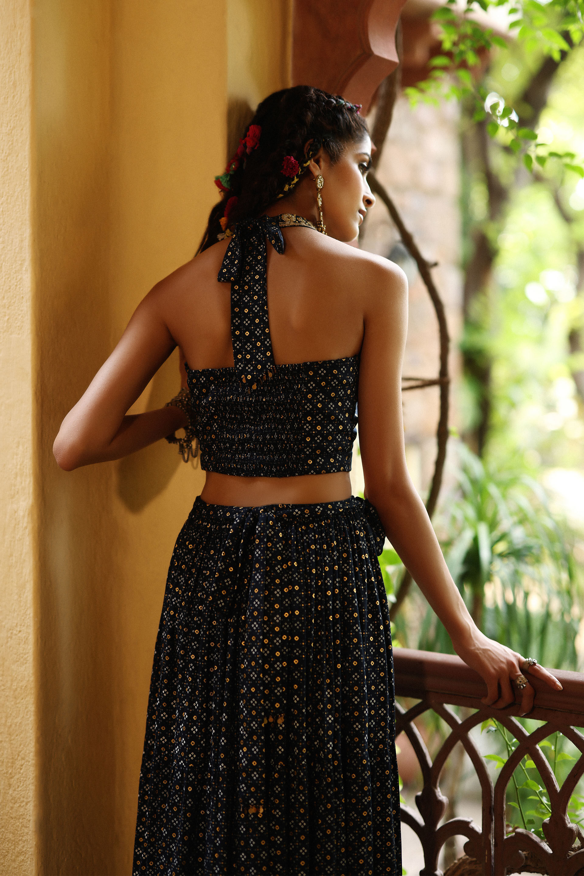 Aatishbaazi Skirt Set, Blue, image 5