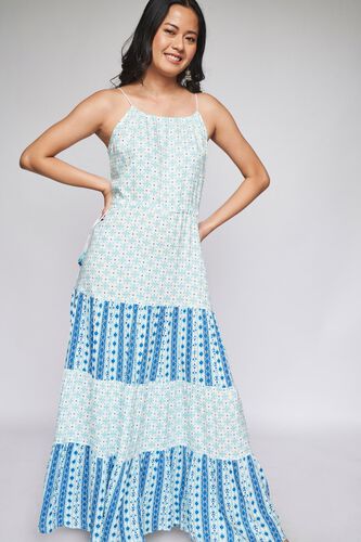 4 - Mint Geometric Fit & Flare Gown, image 4