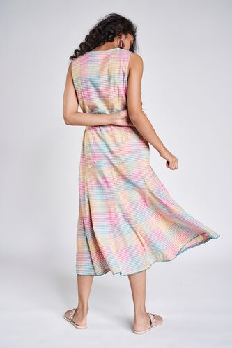 3 - Multi Color Checks Fit And Flare Dress, image 3