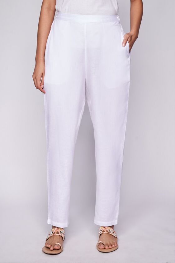 3 - White Solid Tapered Bottom, image 3