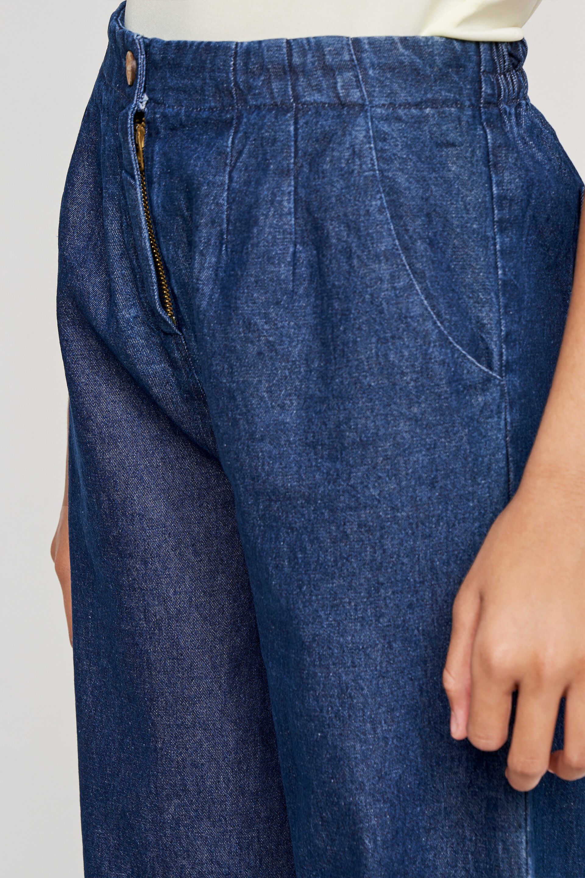 Dark Blue Solid Straight Bottom, Dark Blue, image 5