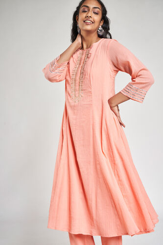 6 - Pink Solid Embroidered Suit, image 6