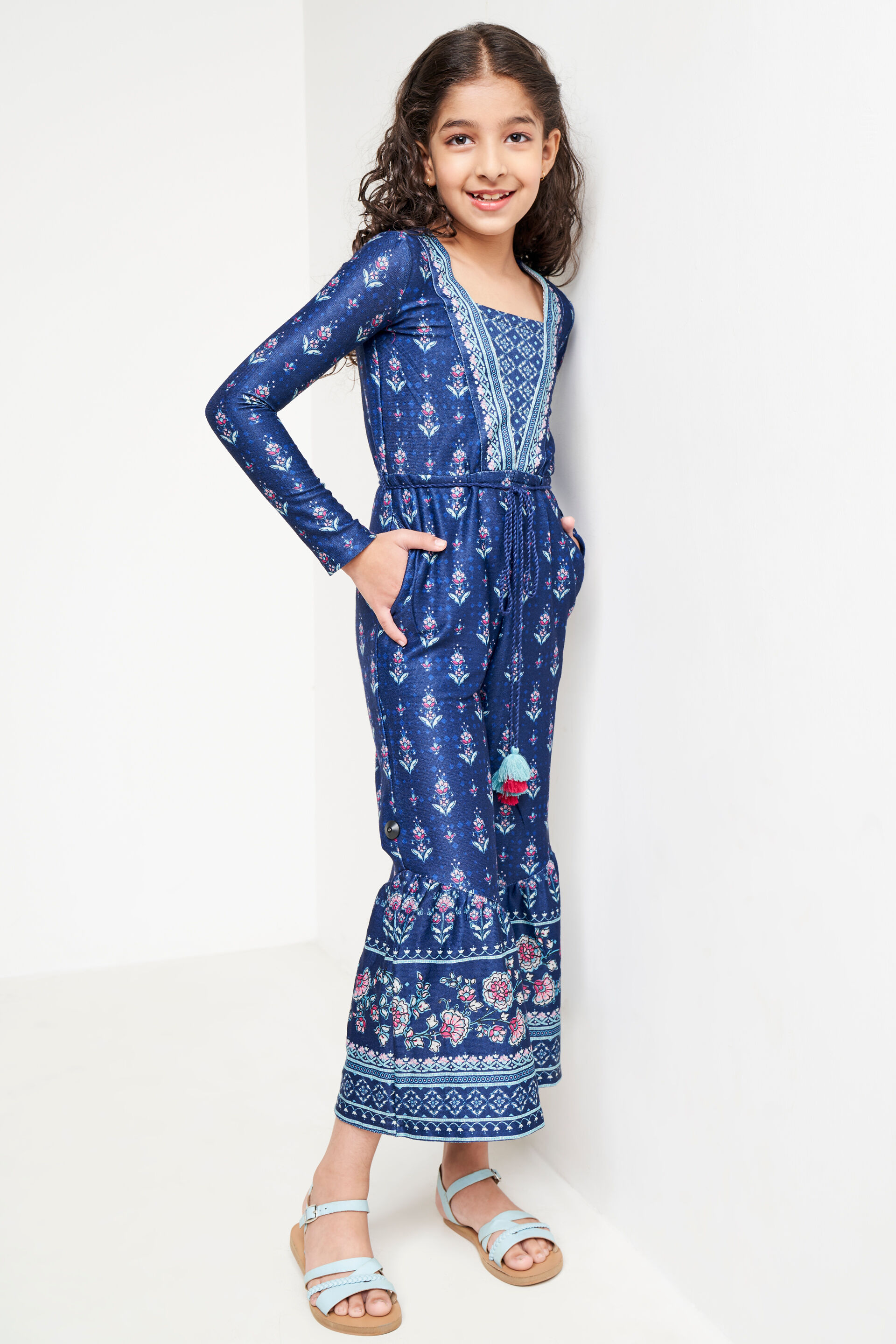 Buy global desi Womens V Neck Printed Jumpsuit (Assorted_X-Small) at  Amazon.in
