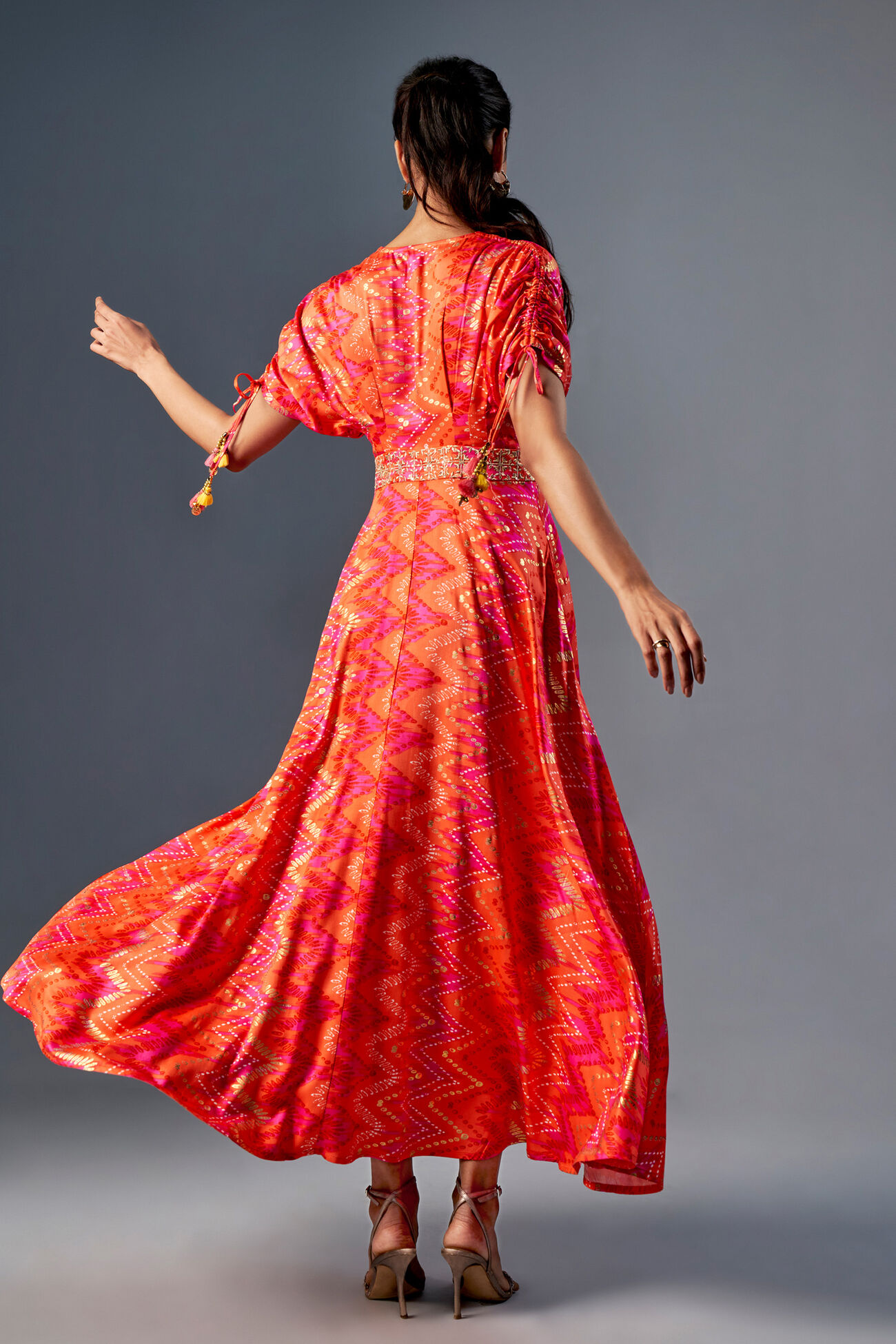 Sundowner Pleated Maxi Dress