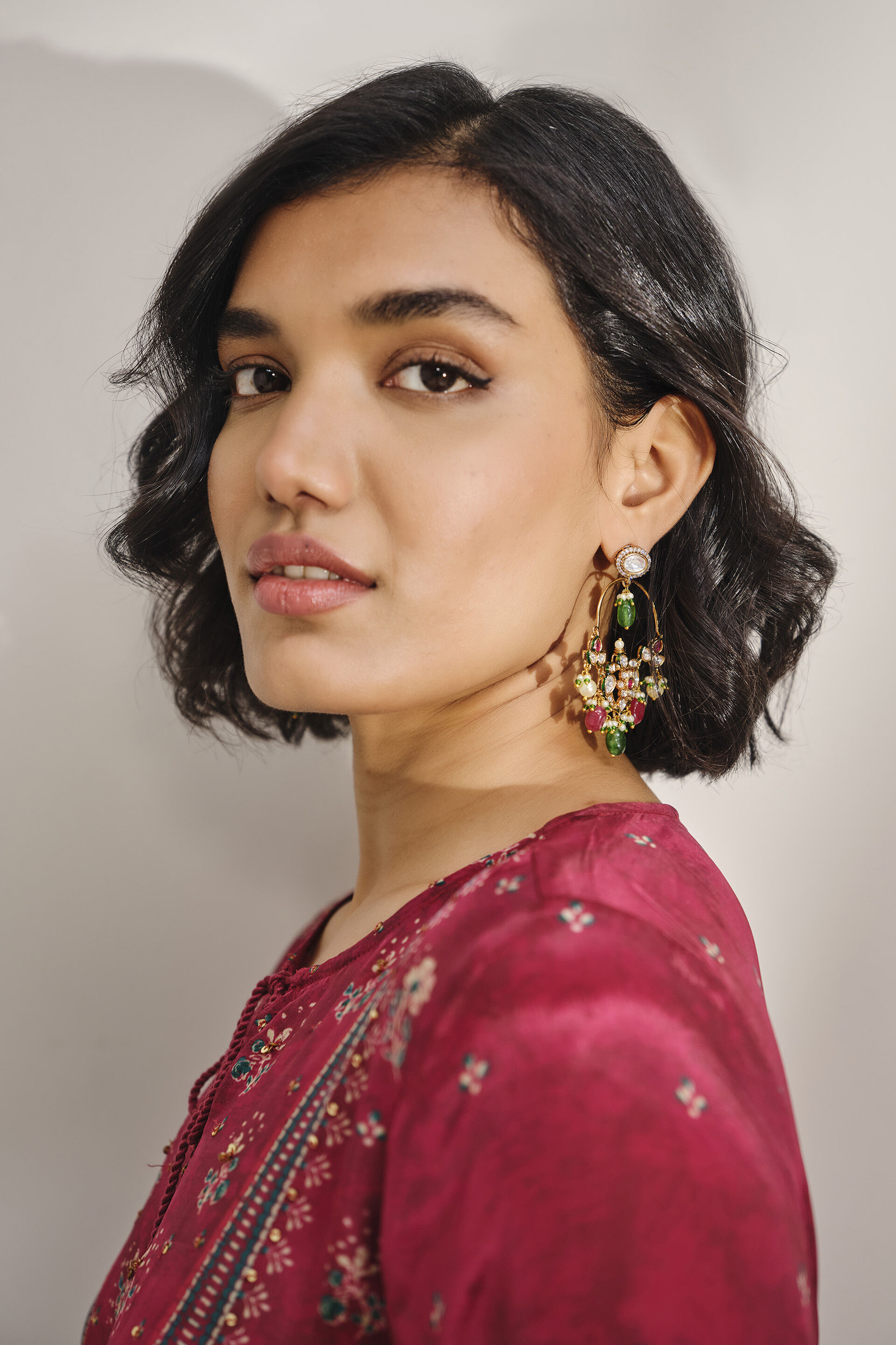 Moha Fusion Chandbali Earrings, , image 3