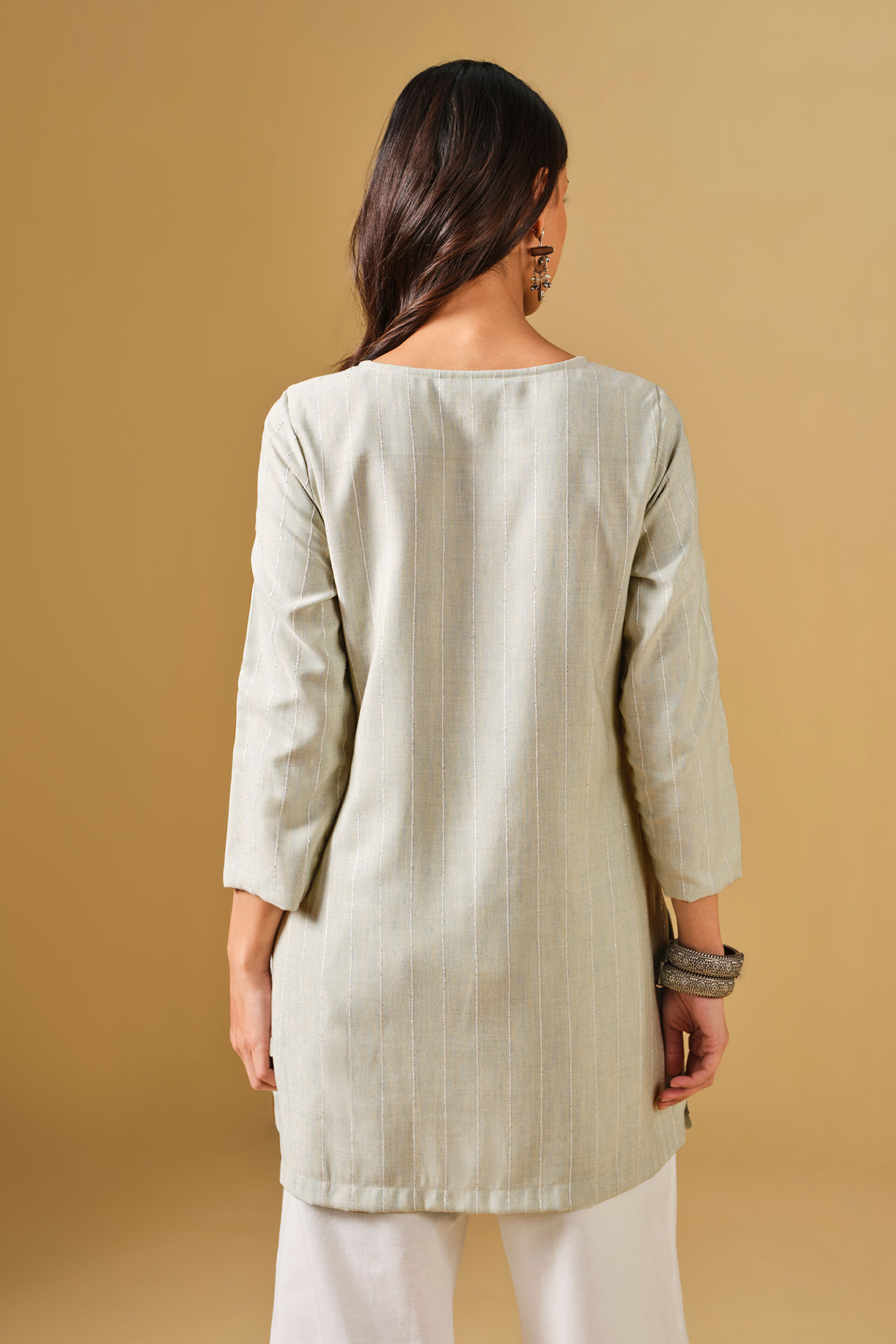 Embroidered Mint Green Tunic, Mint, image 7