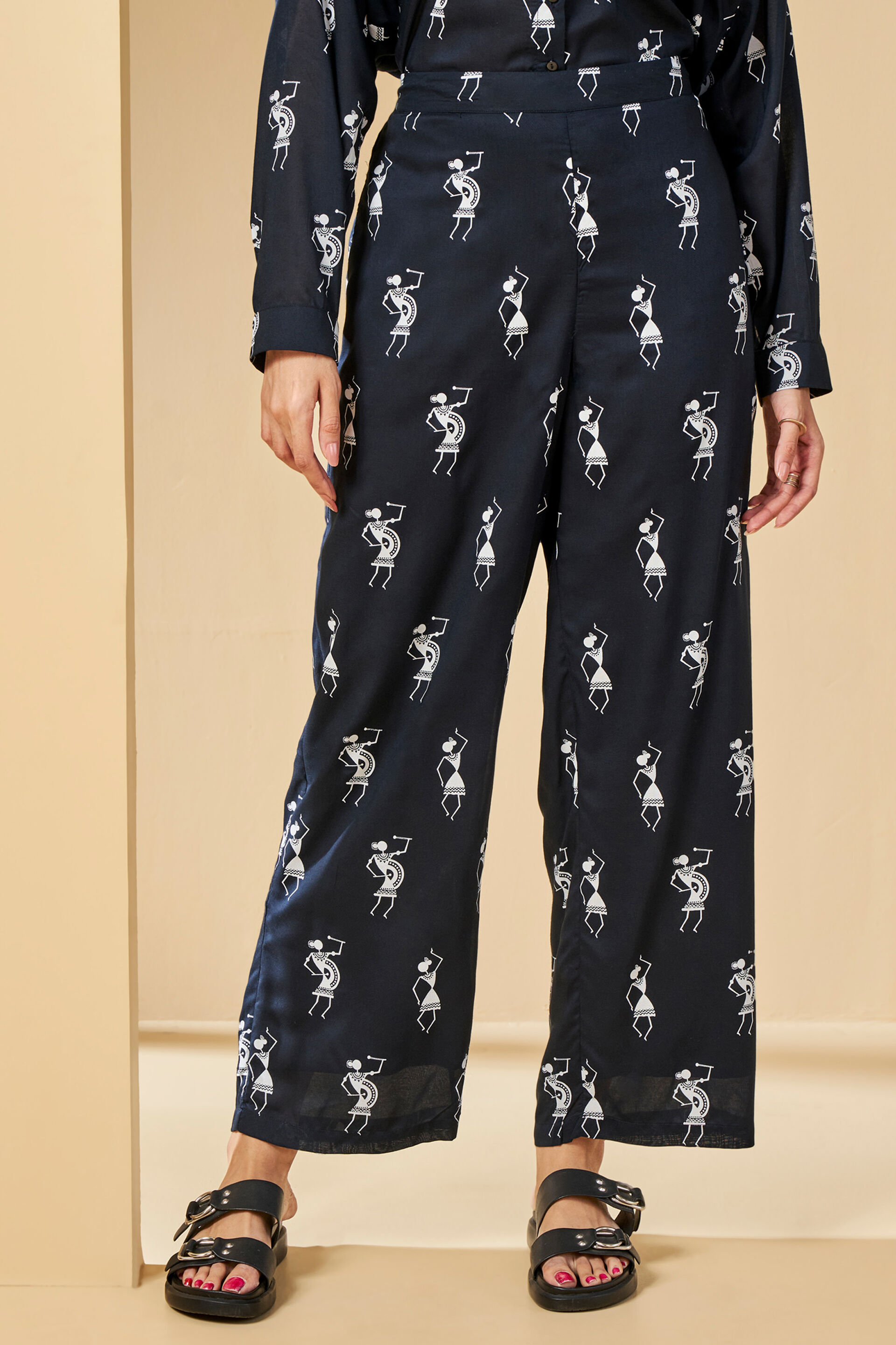 Soft MOSS Hi Fashion Knotted Printed Ladies Pant at Rs 300/piece in Noida