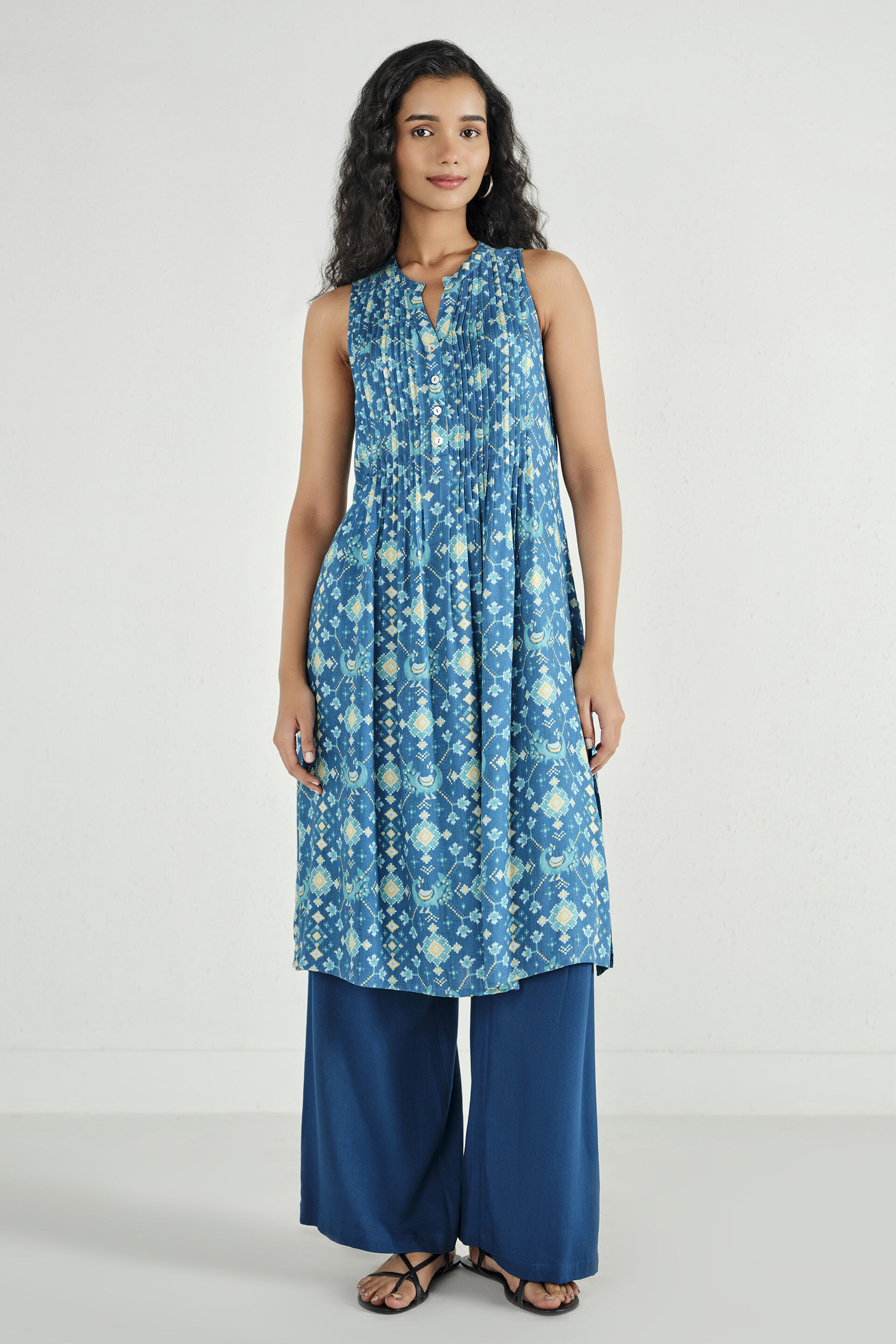 Anishka Indigo Kurta, Indigo, image 2