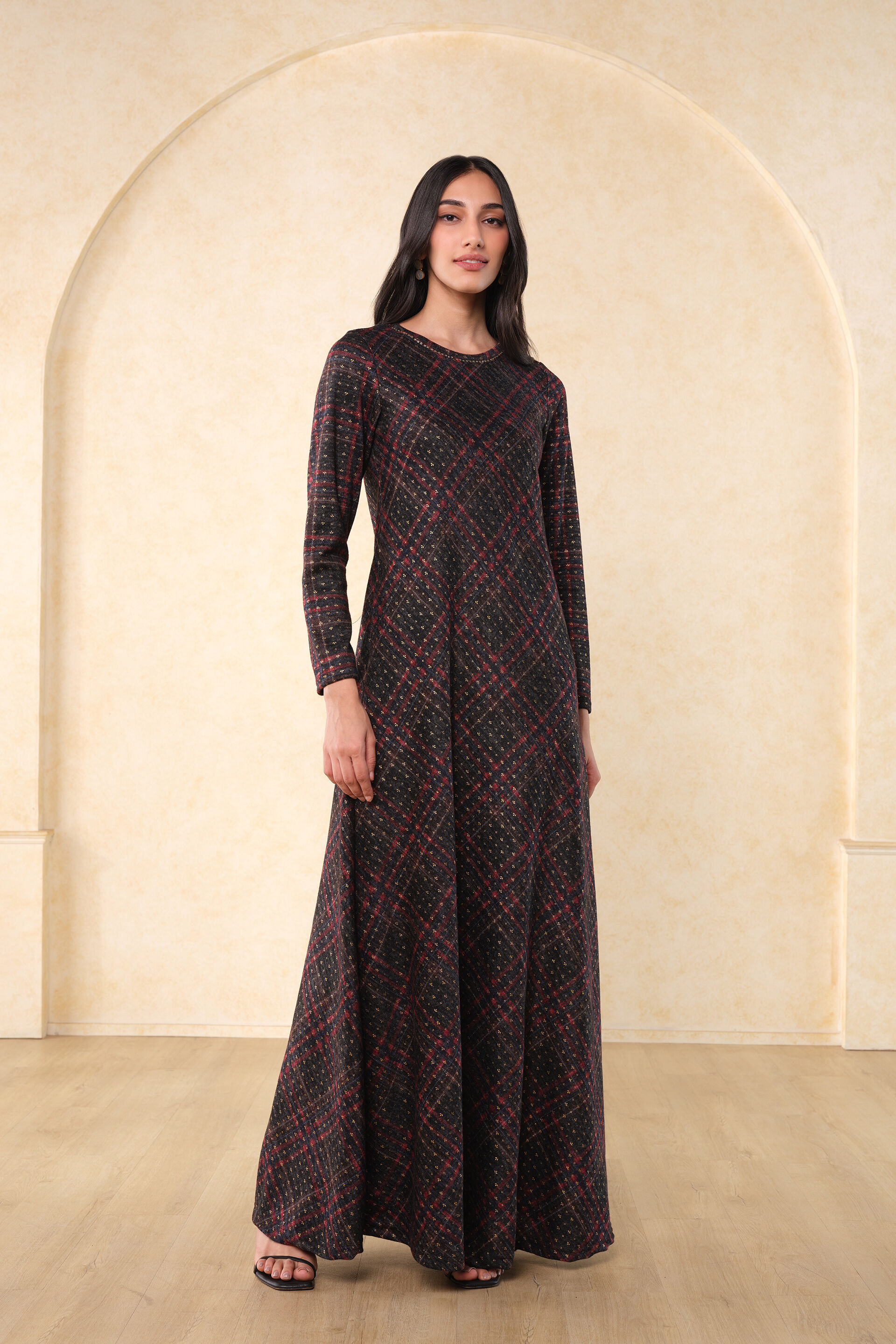 Afsana Maxi Dress, Grey, image 2