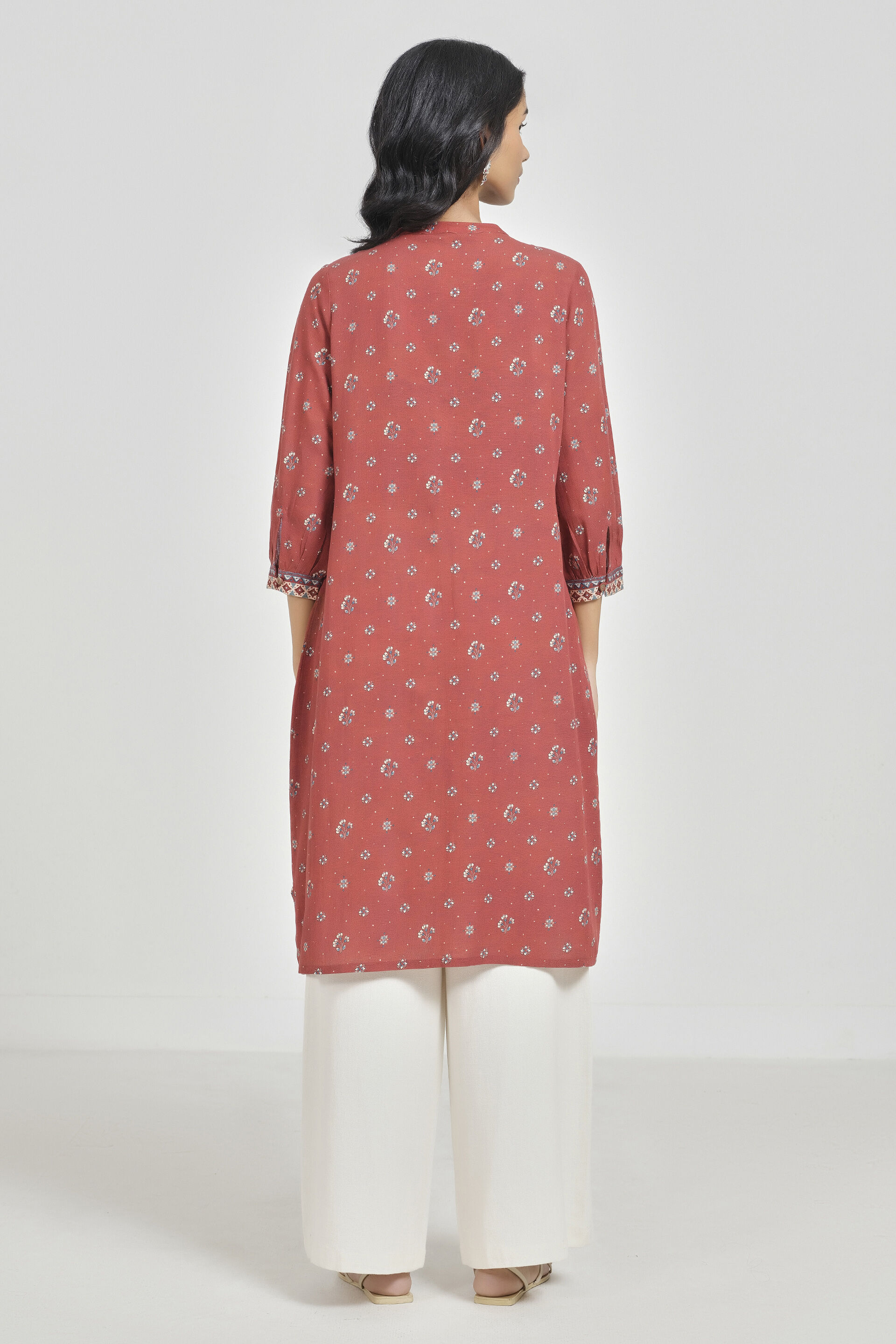 Riya Rust Kurta, Rust, image 5