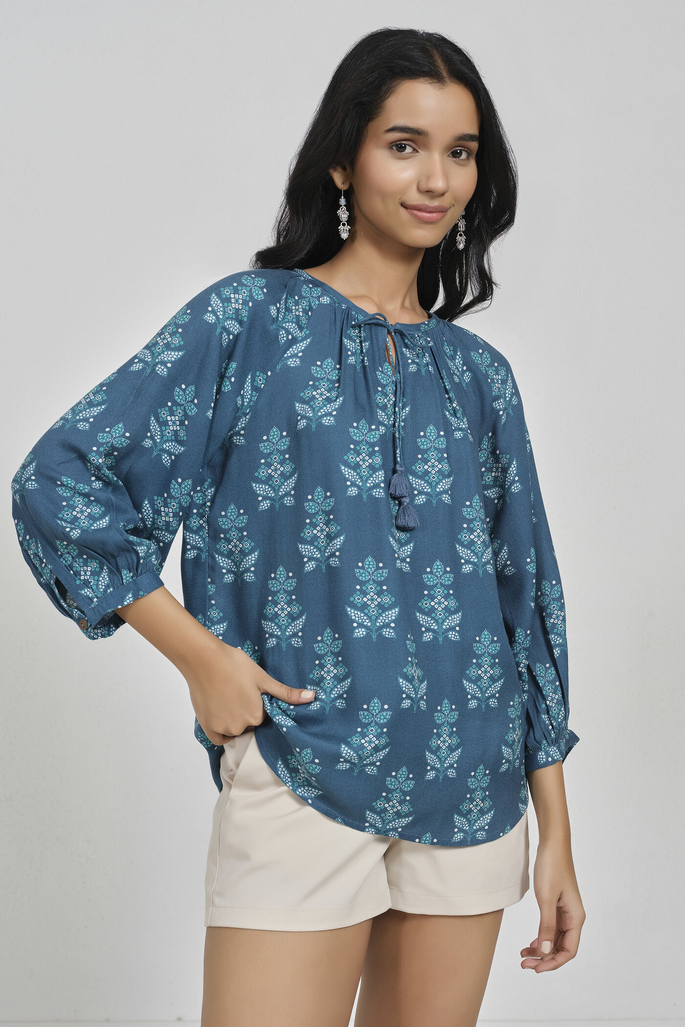 Ivana Indigo Top