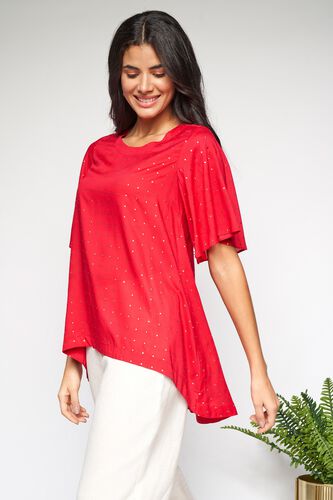 4 - Hot Pink High Low A-Line Top, image 4