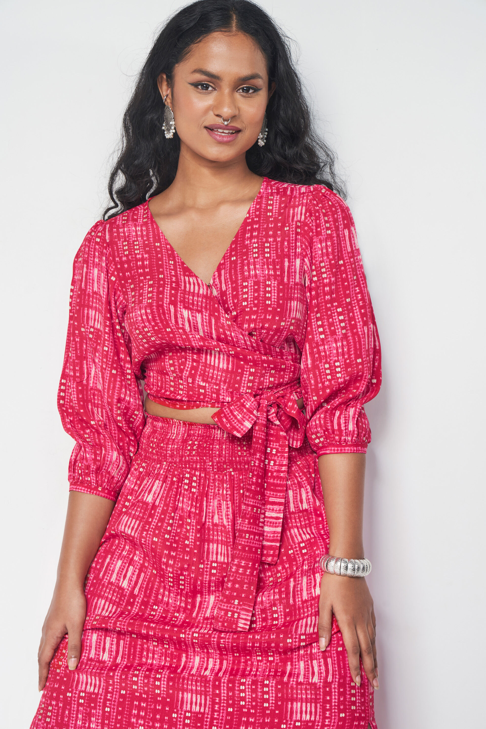 Anandita Co-ords Set, Red, image 2