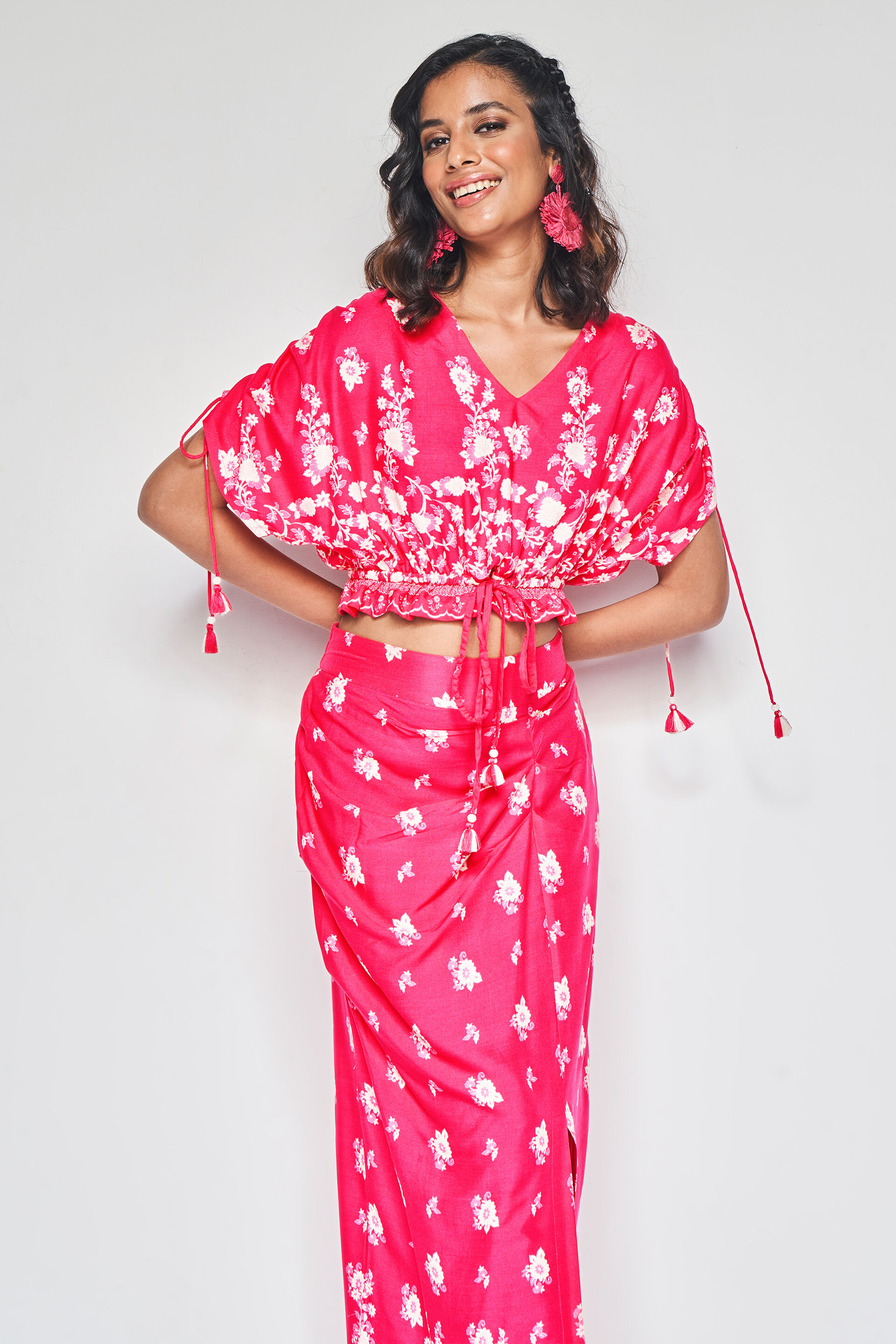 Gulabi Geet Co-ords Set, Pink, image 5