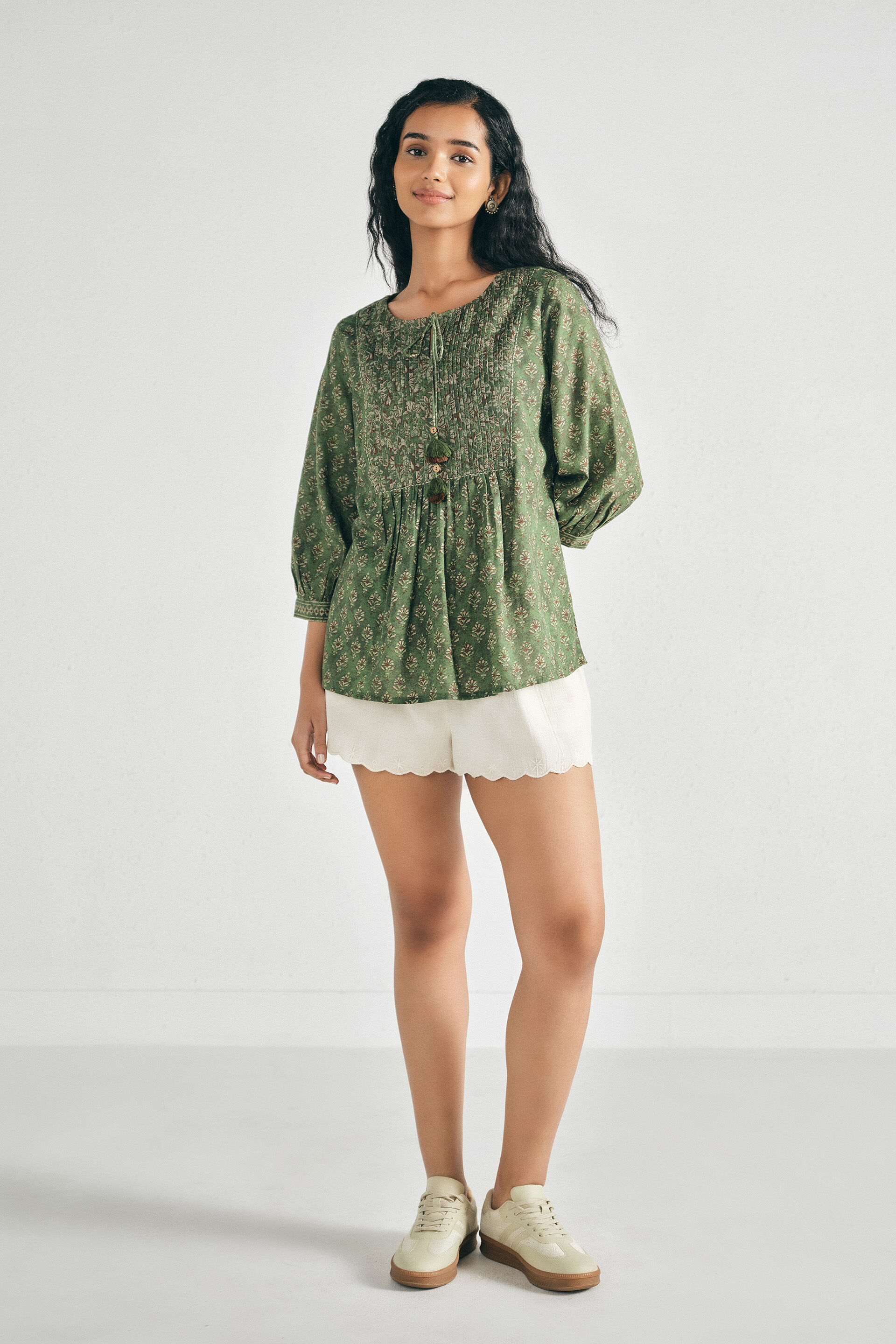Oshin Olive Top, Olive, image 2