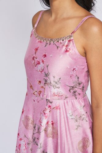 Pink Floral Fit & Flare Dress, , image 5