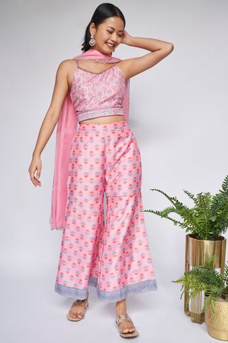1 - Pink Floral Fit & Flare Suit, image 2