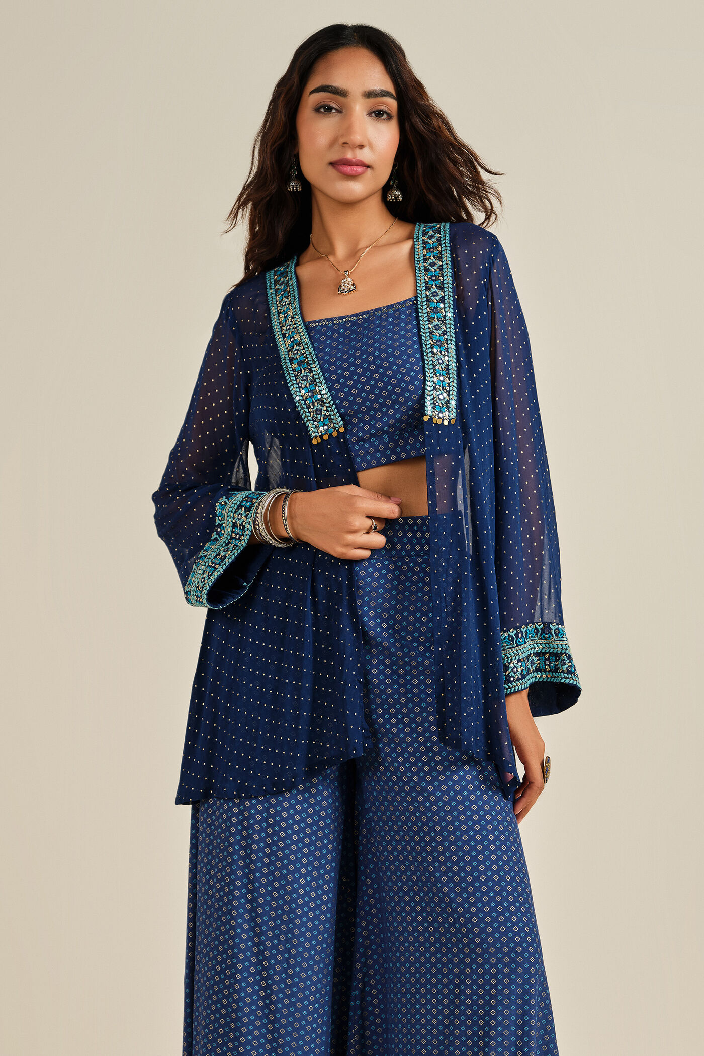 Aasmaani Ada Jacket Set
