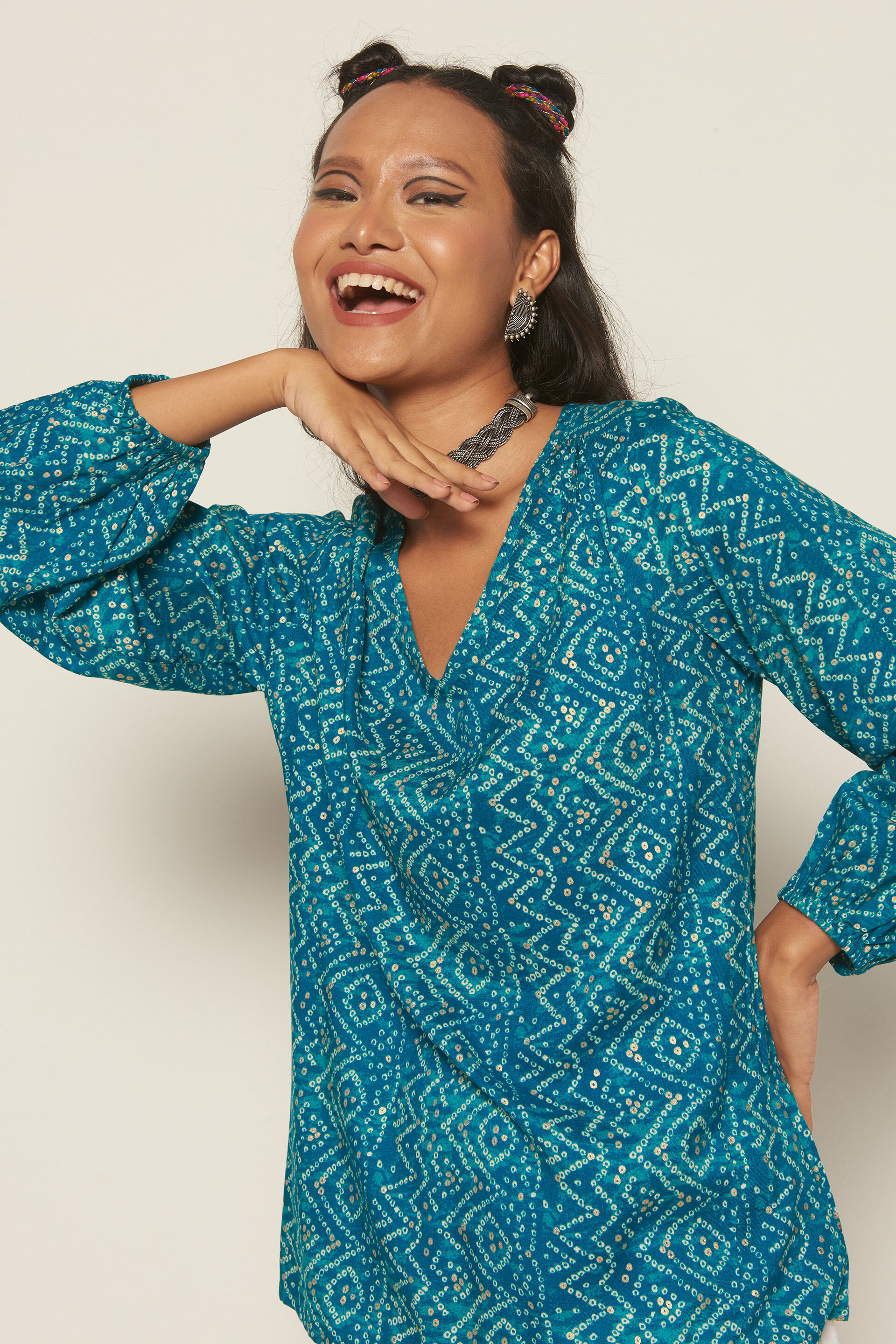 Connecting Dots Straight Top, Teal, image 2