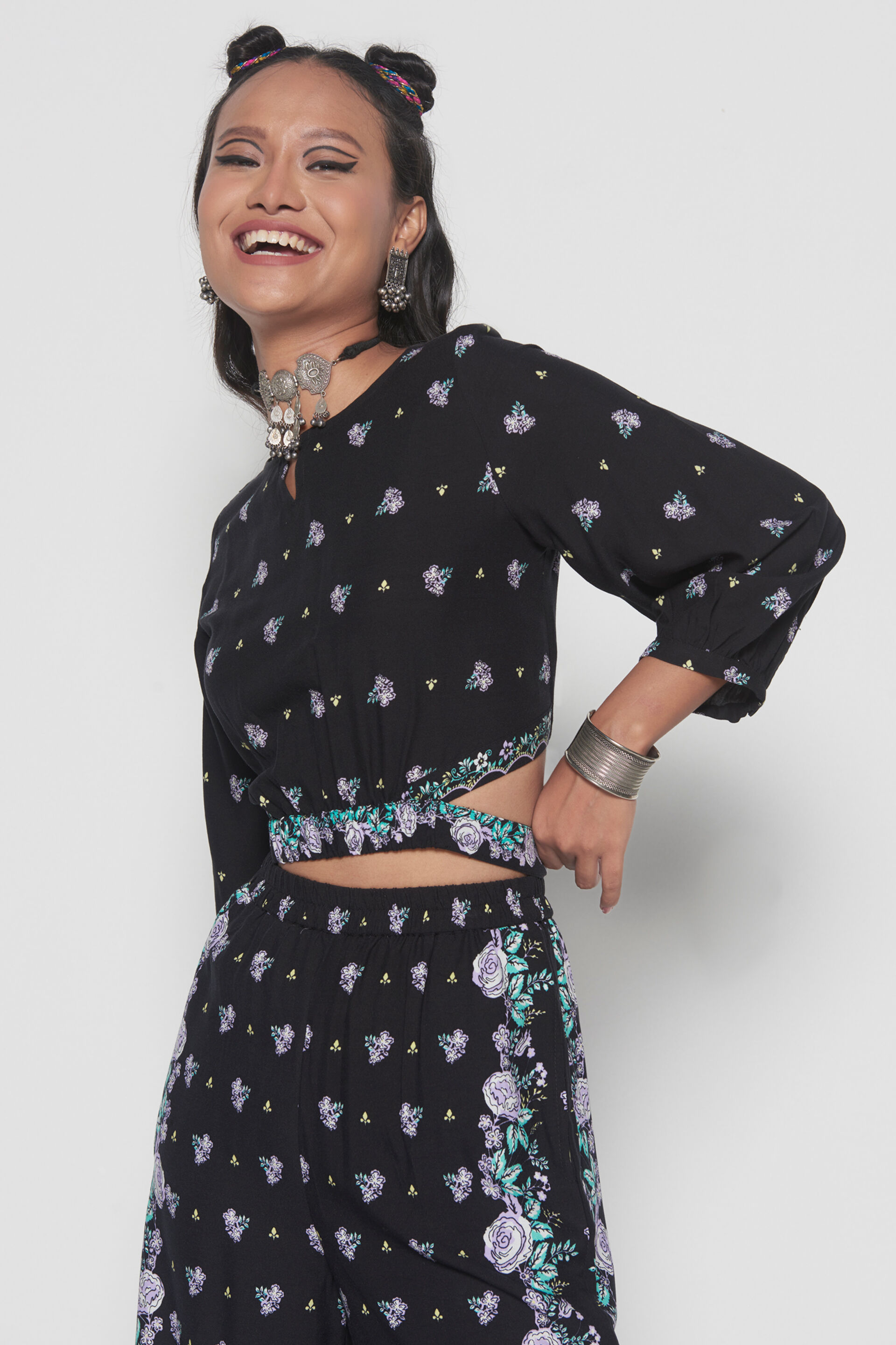 Smoke It Out Co-ords Set, Black, image 4