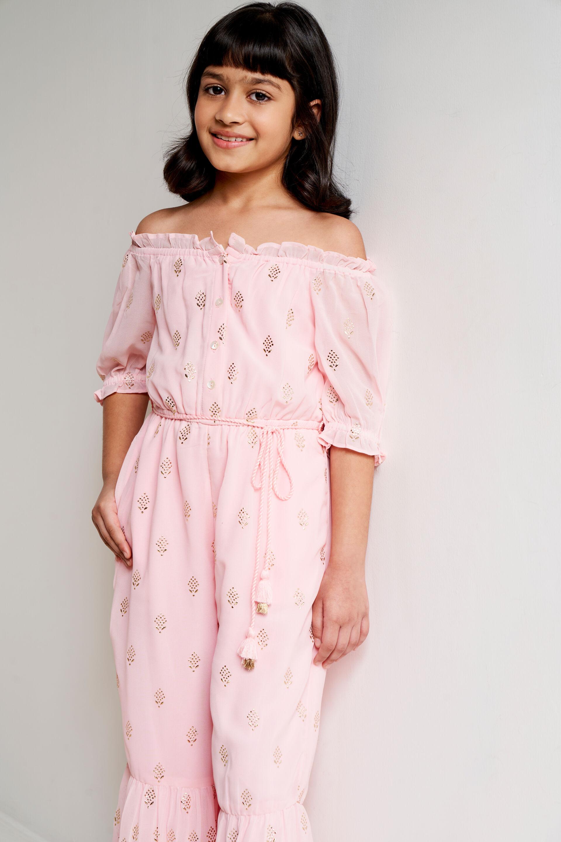Pink 2025 tassel jumpsuit