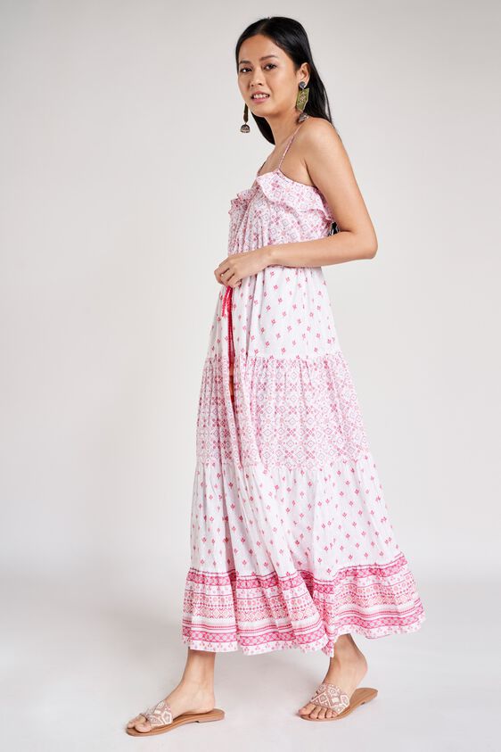 3 - Pink Floral Printed Dress, image 3
