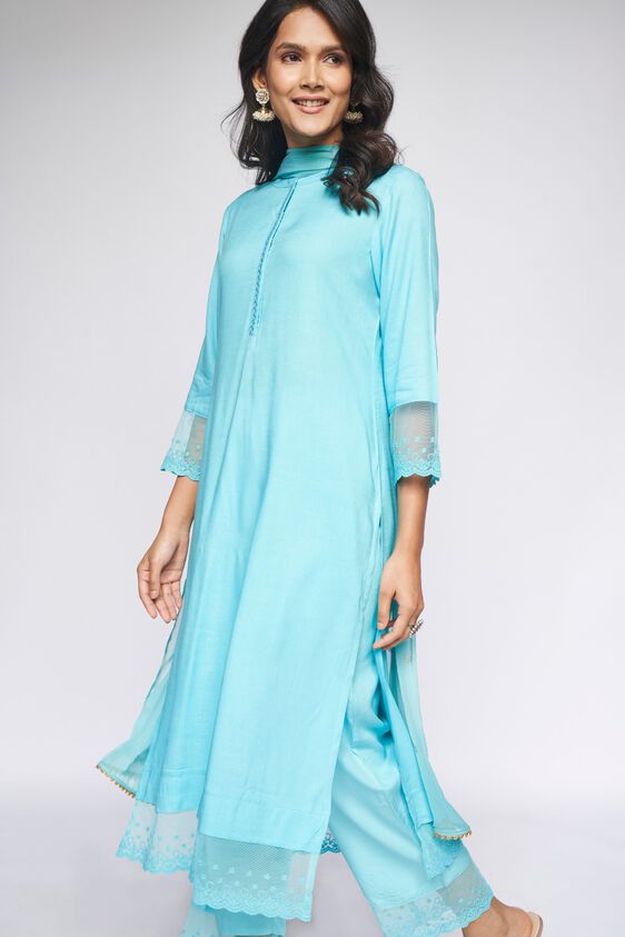 4 - Aqua Solid Suit Set, image 4