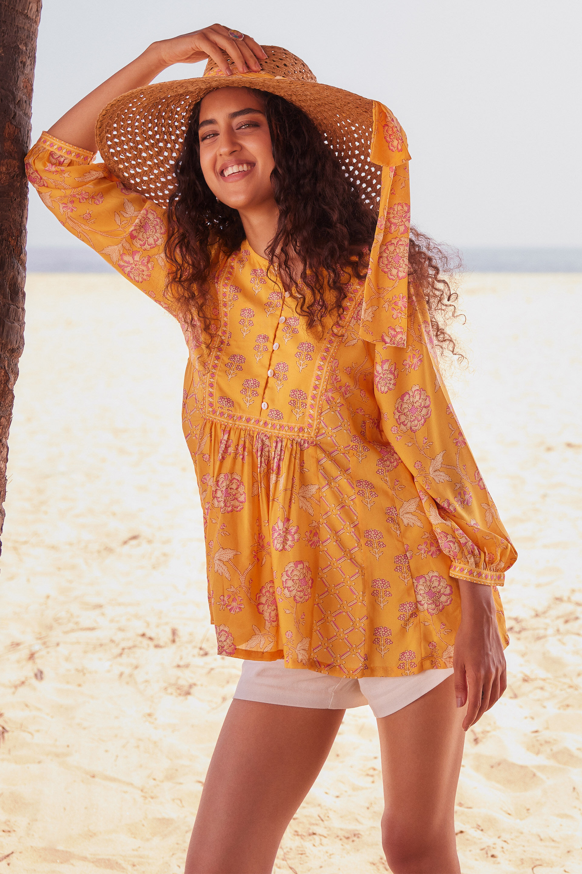 global desi yellow top