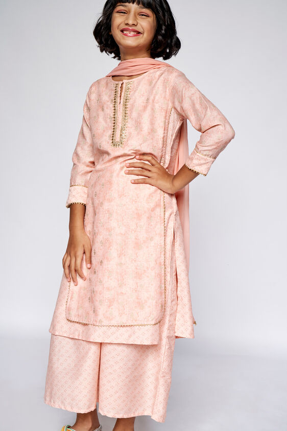 2 - Pink Embroidered Tabard Suit, image 2