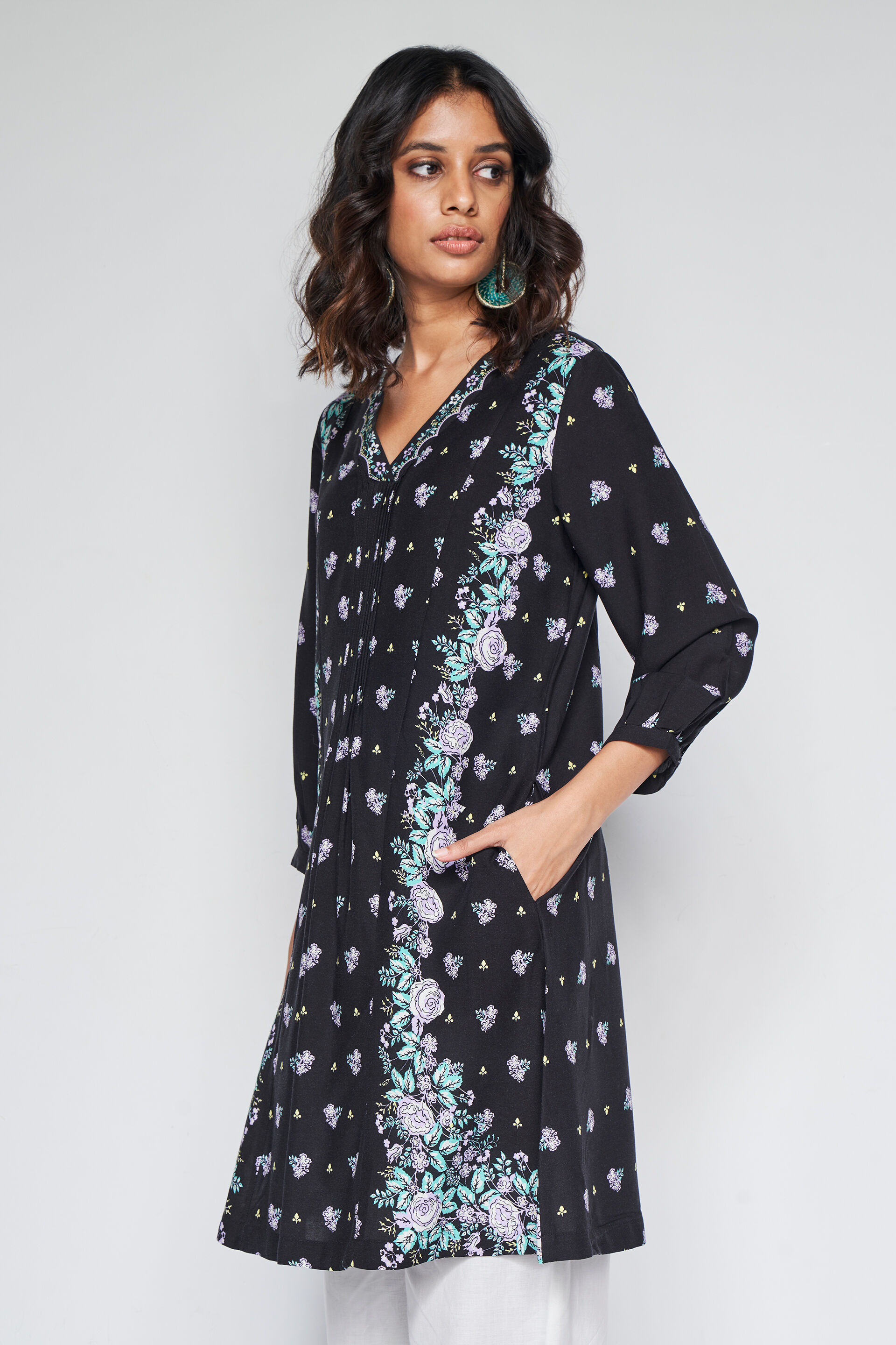 Flared shop tunic dress
