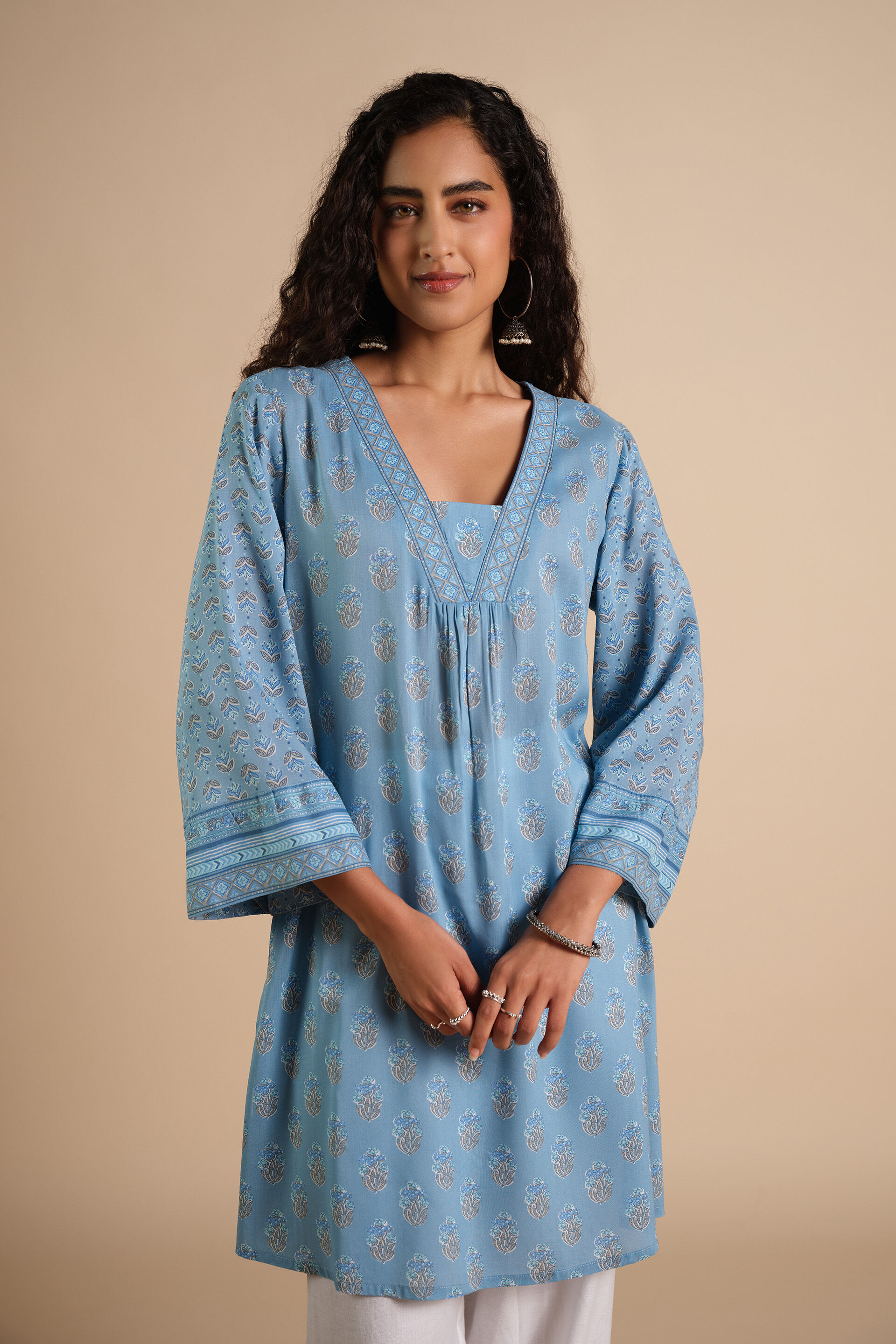 Aasmaan Sa Blue Tunic, Blue, image 2
