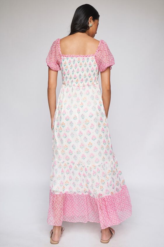 7 - Pink Floral Fit & Flare Gown, image 7