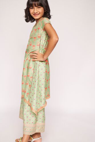 3 - Sage Green Embroidered Floral Suit, image 3