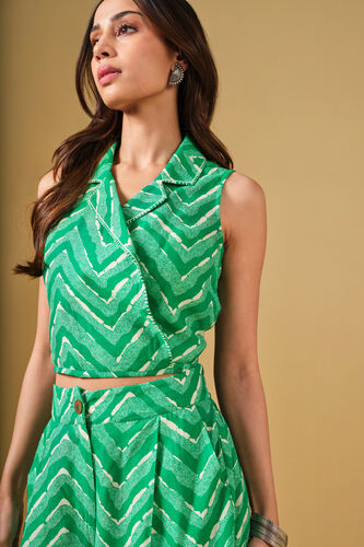 Abstract Print Green Co-Ord, Green, image 5