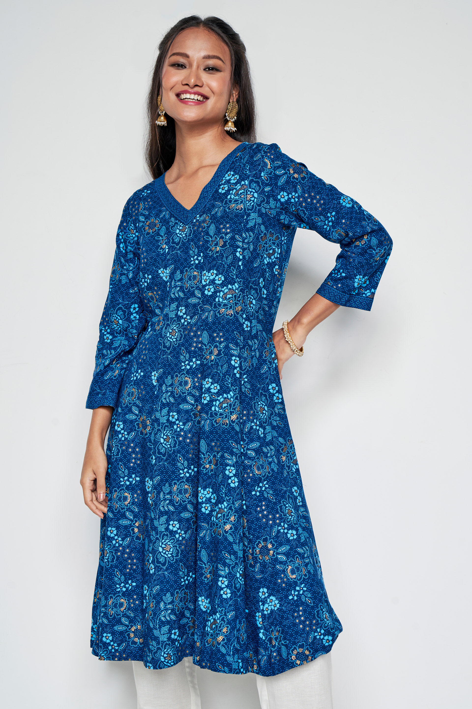 Shop Online for Fancy Party Wear Kurtis Online DVZ0003529  dvanzacom