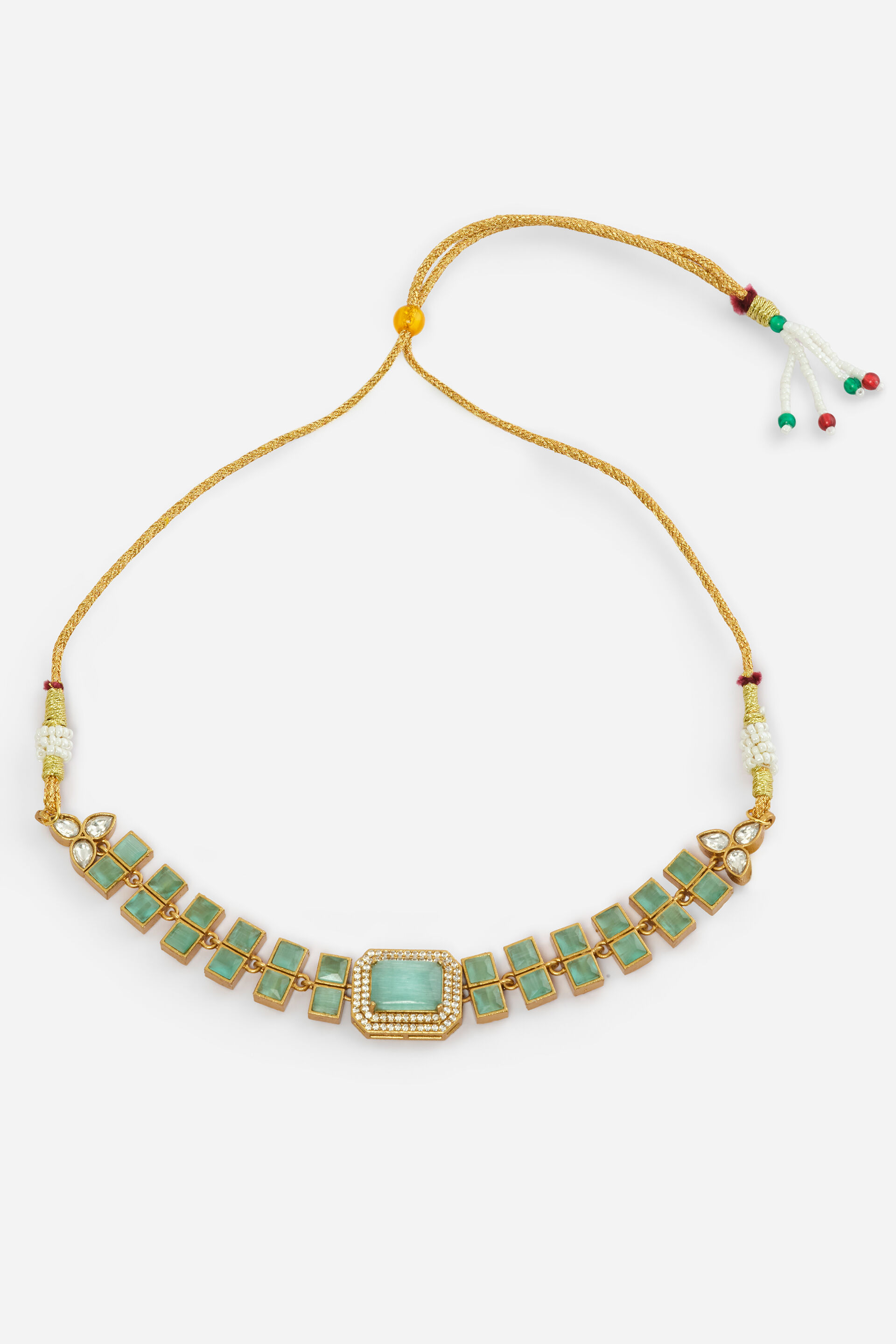 Eclectic Green Choker, , image 2