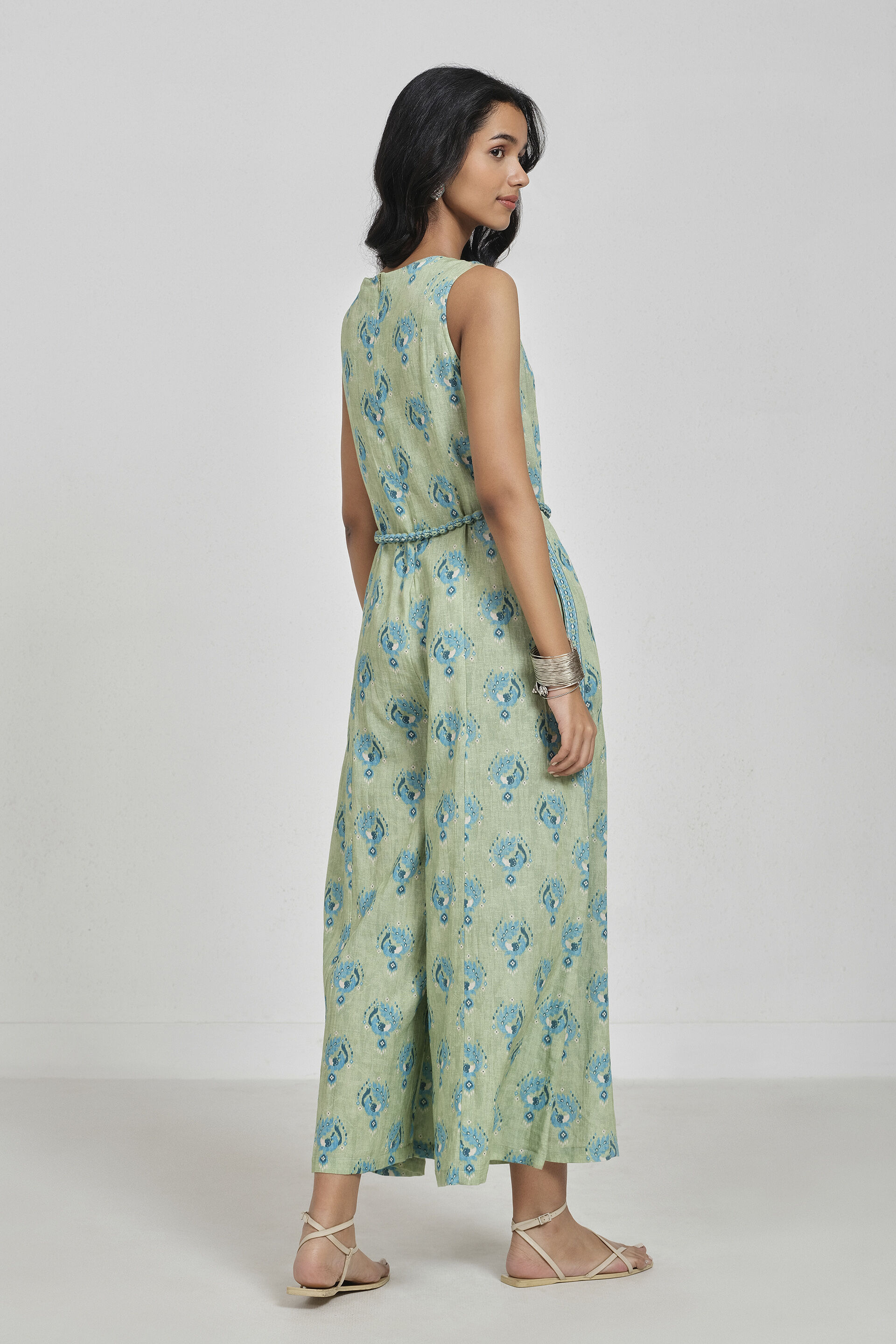 Sanaya Printed Jumpsuit, Sage Green, image 5