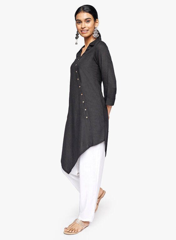 Asymmetric Tunic, Black, image 3