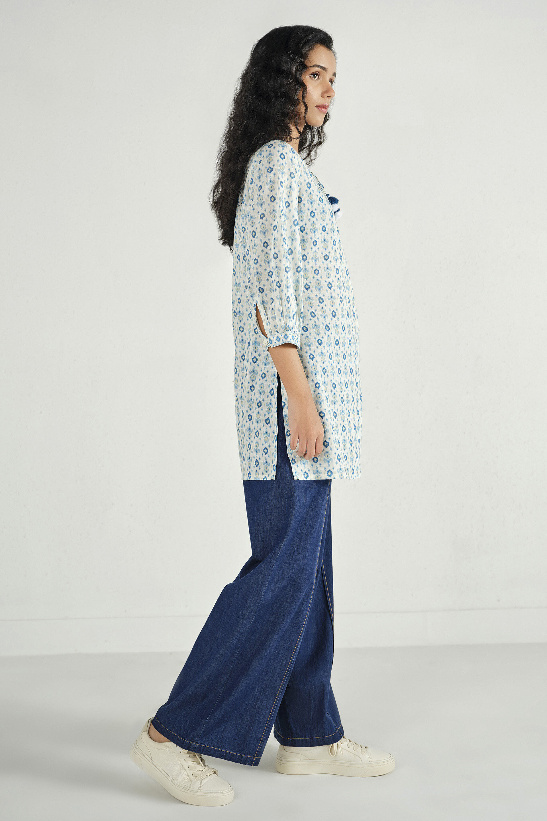 Aneri White Tunic, White, image 4