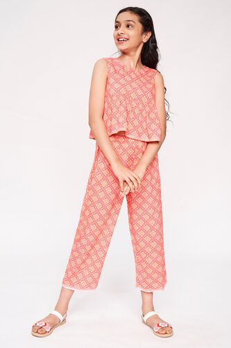 2 - Coral Floral Printed Fit And Flare Suit, image 2