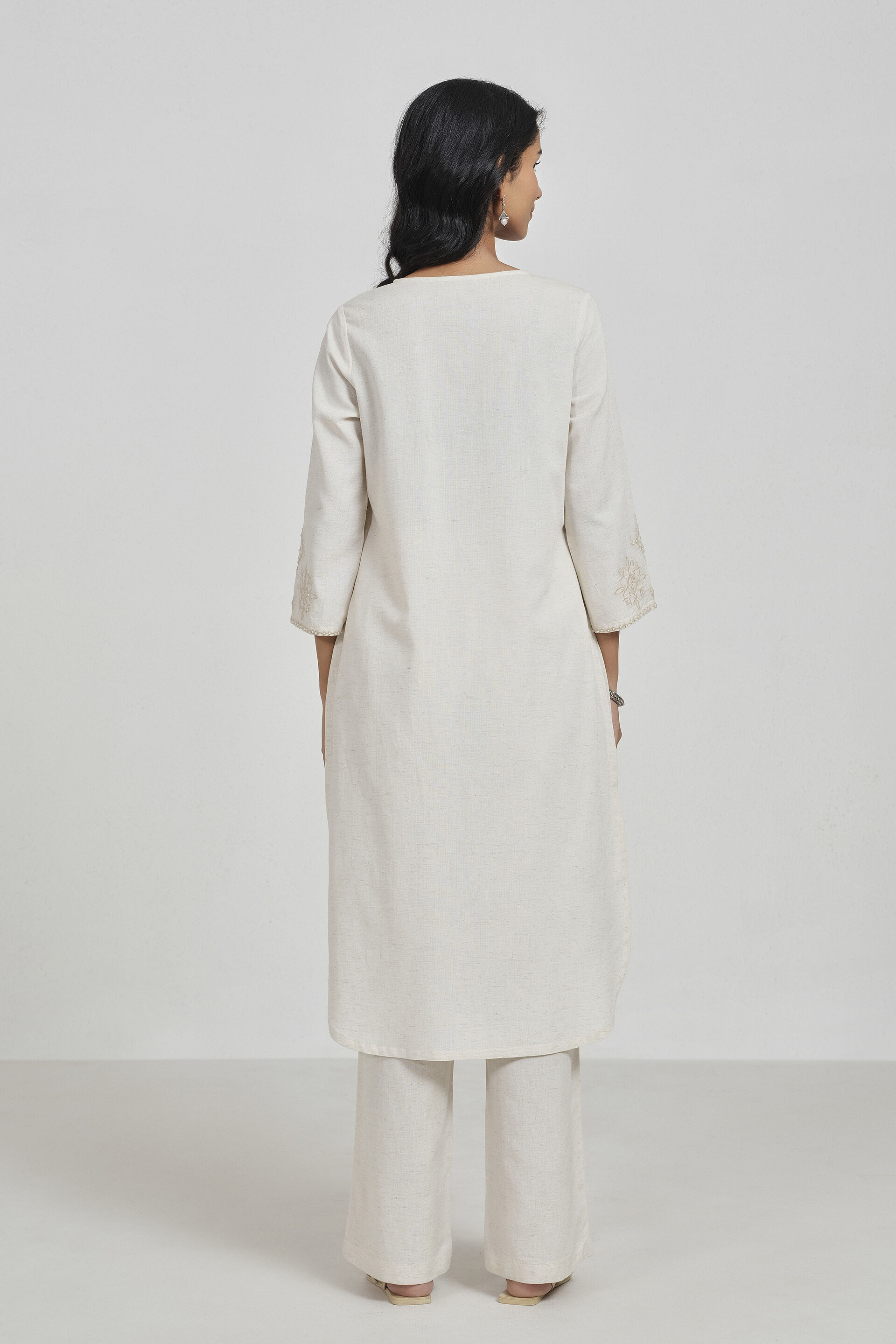 Ritika Natural Kurta Set, Natural, image 5