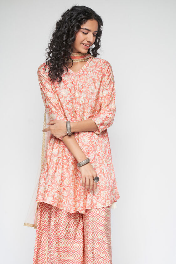 Peach Floral Regular Set of 3, Peach, image 3
