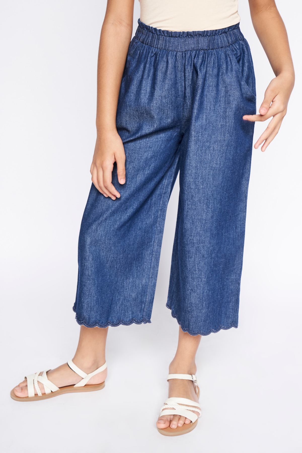 2 - Dark Blue Solid Straight Bottom, image 2
