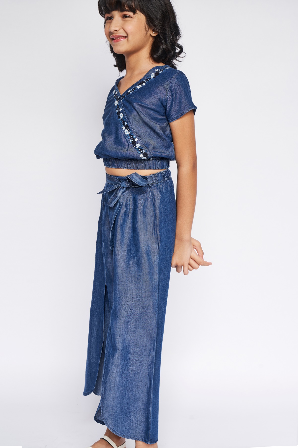 3 - Midnight Blue Embroidered Solid Suit, image 2