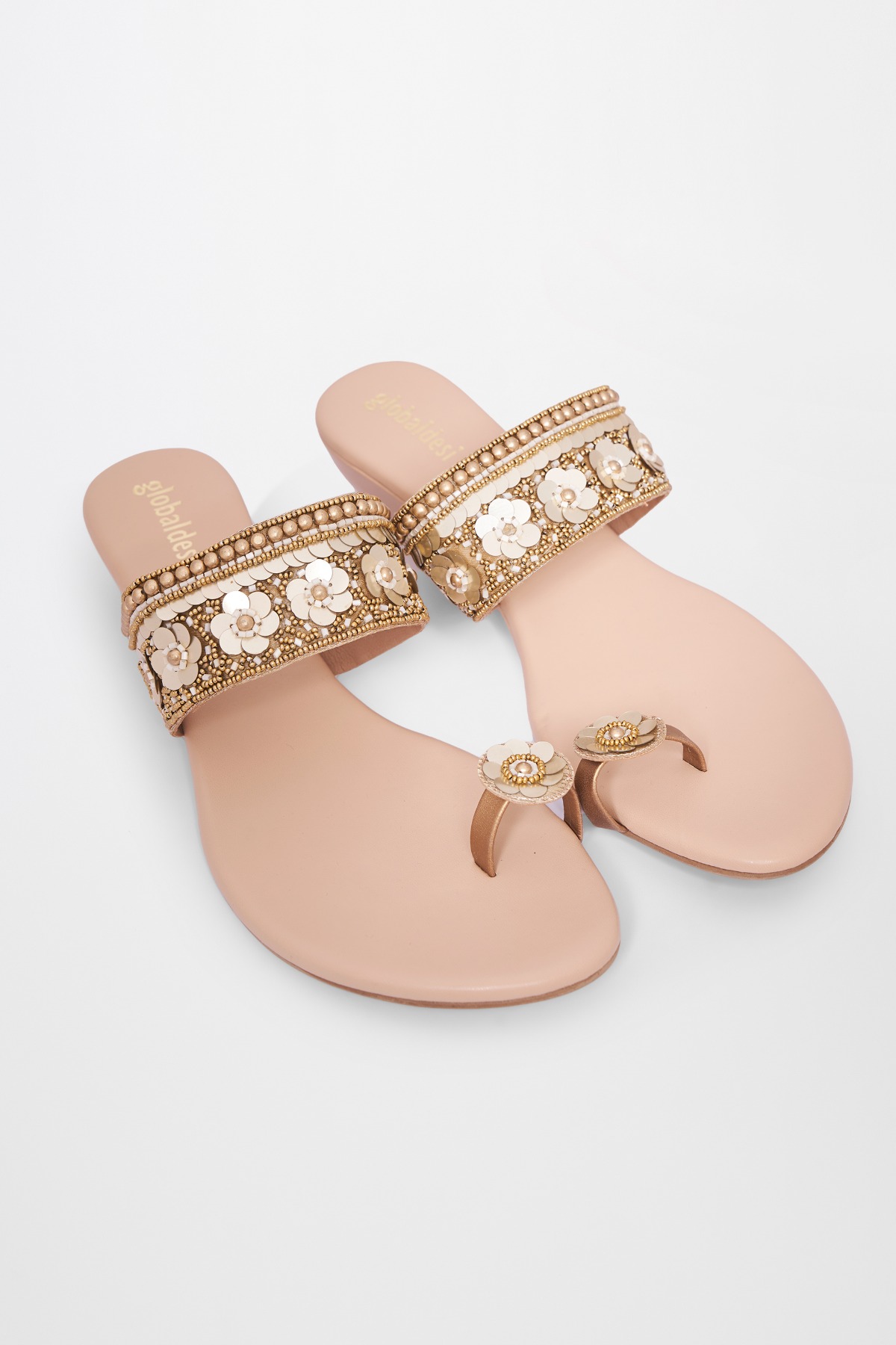 3 - Wedge Gold Sandal, image 3
