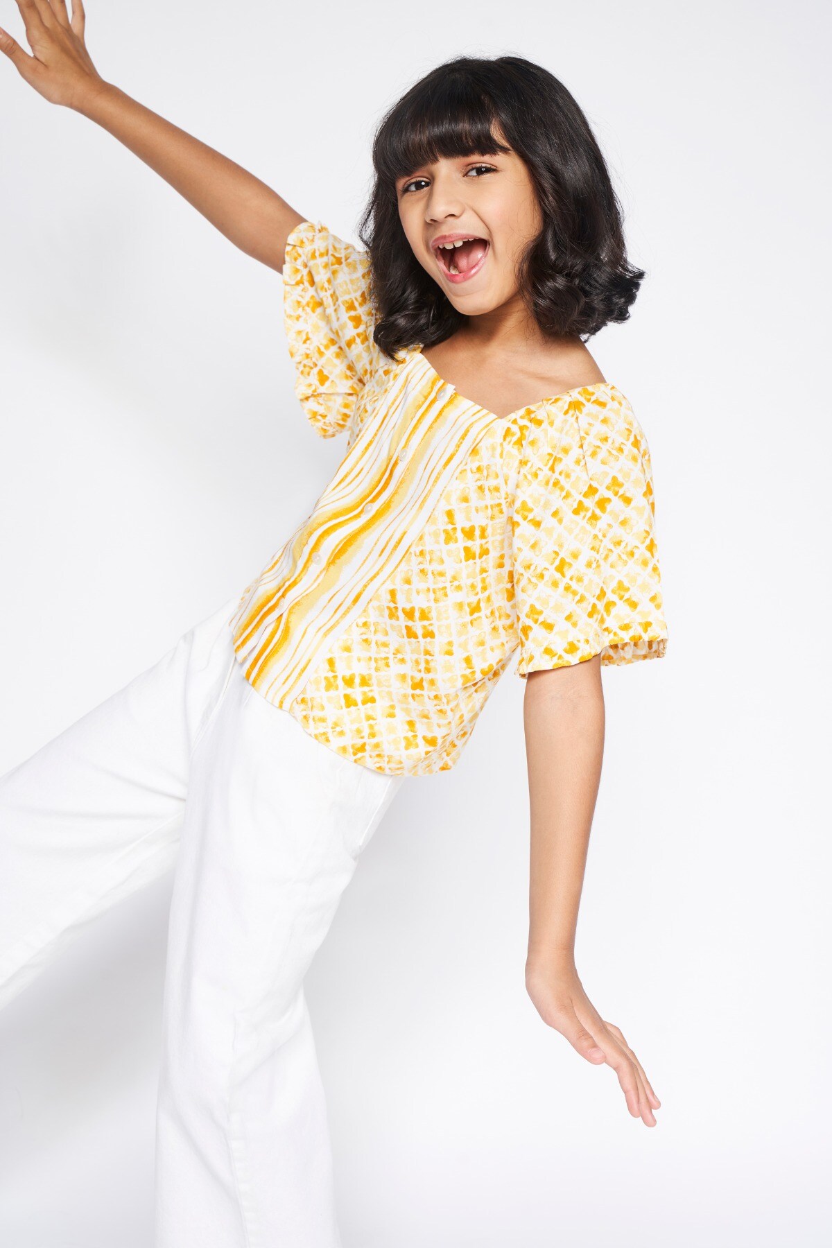 global desi yellow top