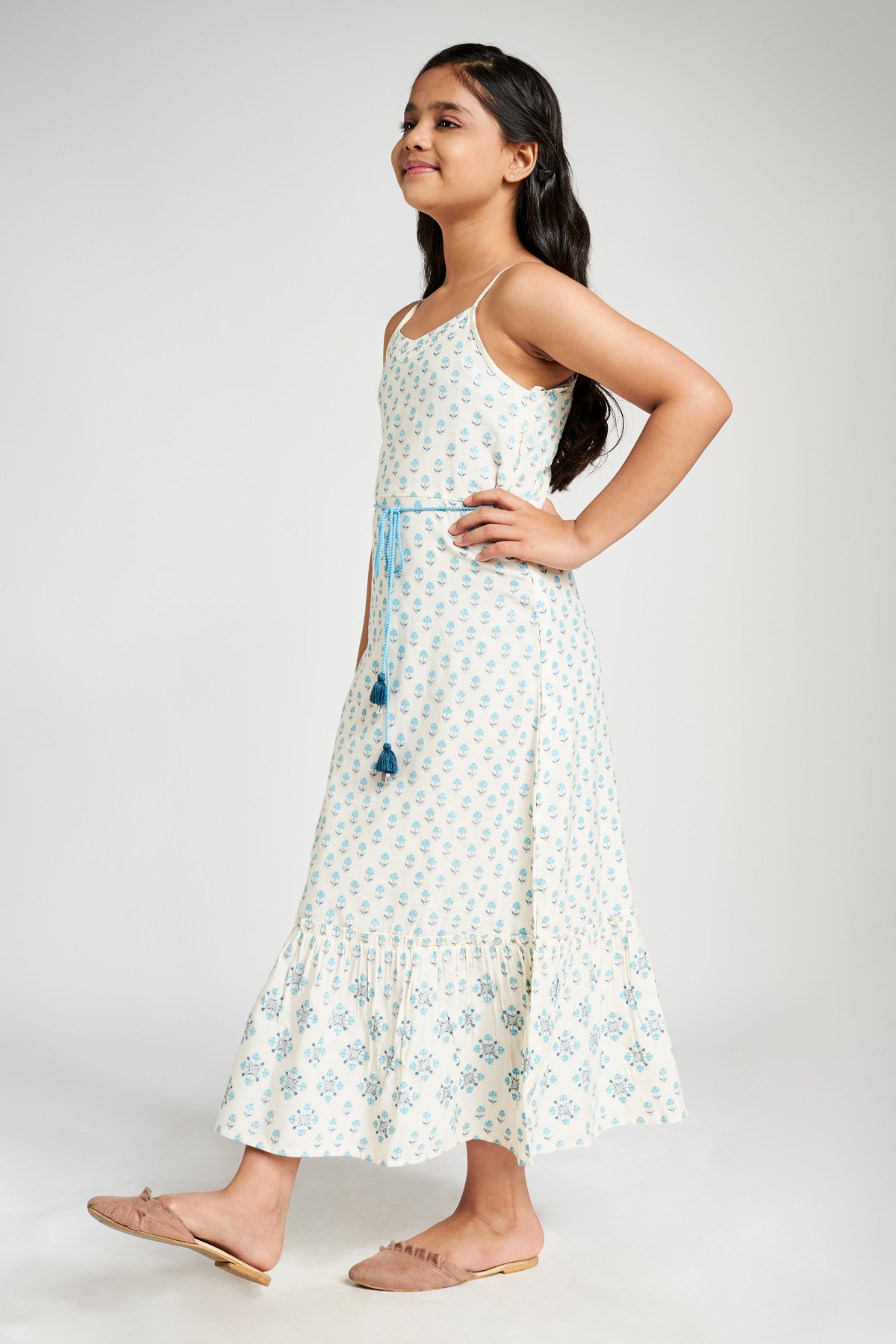 Global desi white shop maxi dress