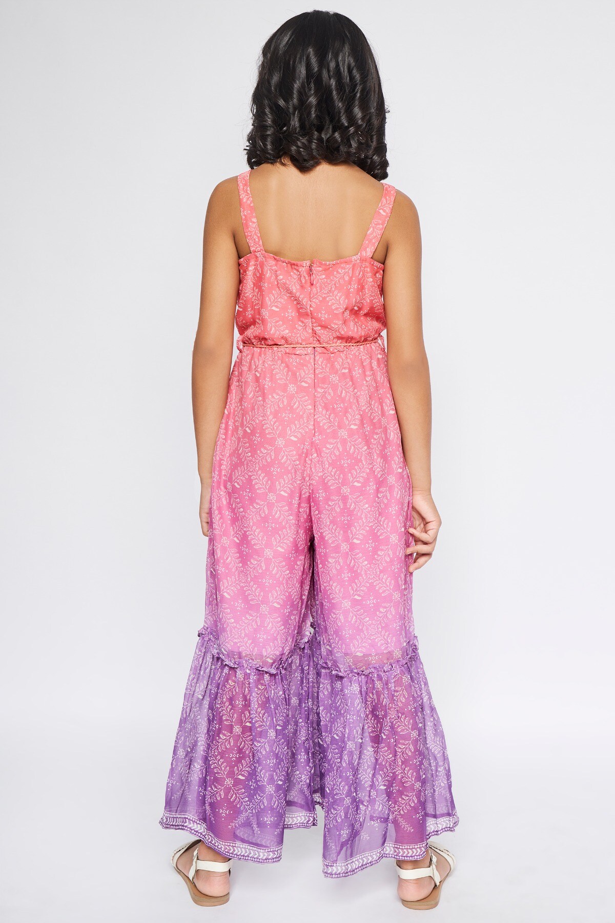 4 - Multi Color Embroidered Floral Jump Suit, image 4