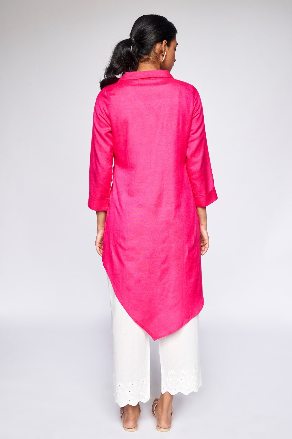 4 - Pink Solid A-Line Tunic, image 2