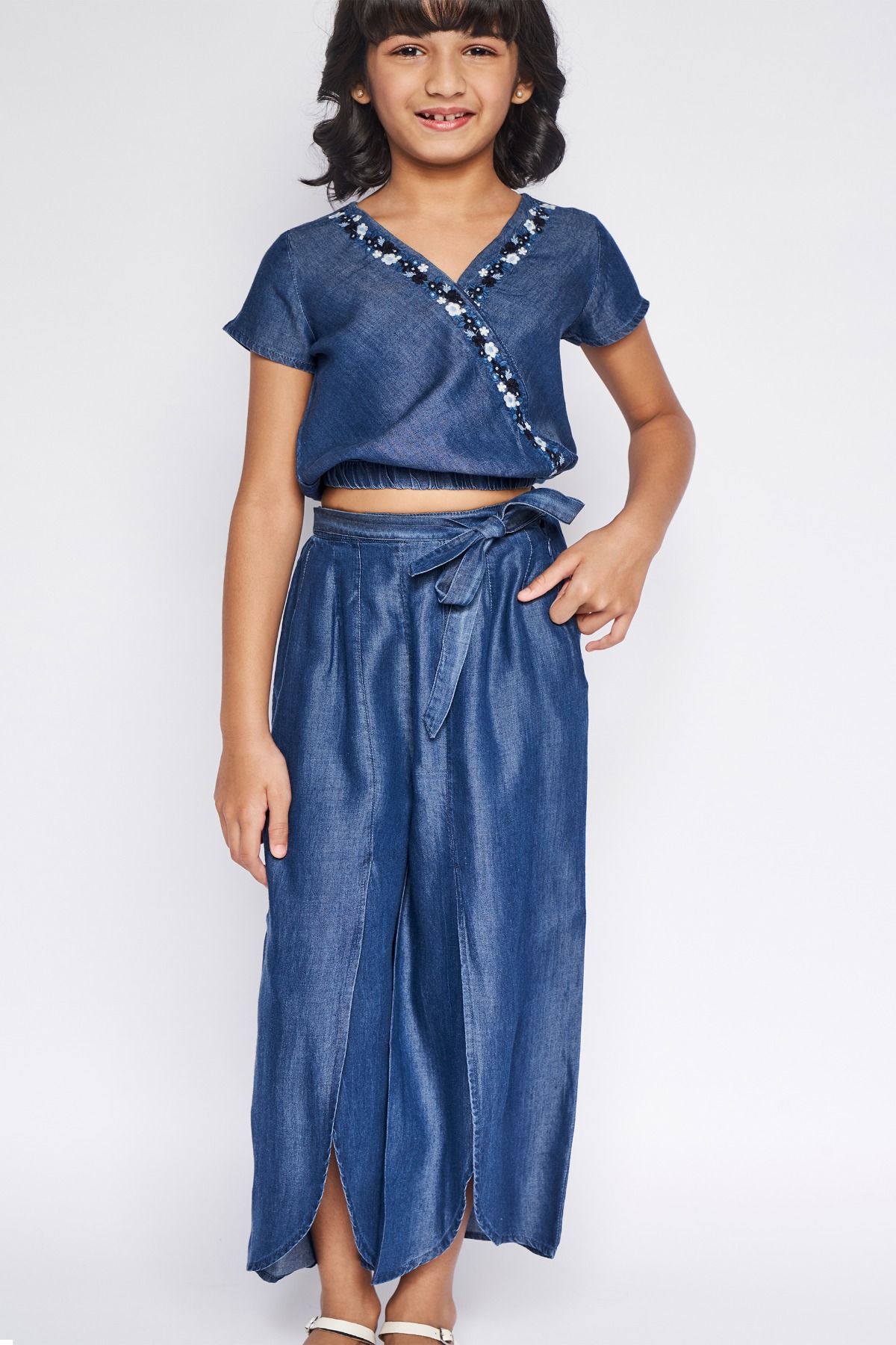 2 - Midnight Blue Embroidered Solid Suit, image 1
